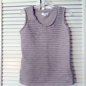 Zoey Sleeveless Tan Textured Women's Top
Size S NWOT